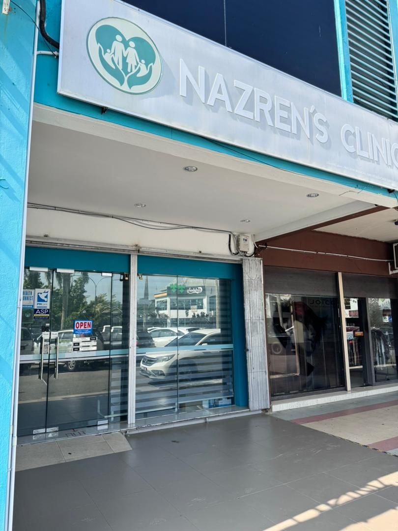 Clinic signboard and entrance